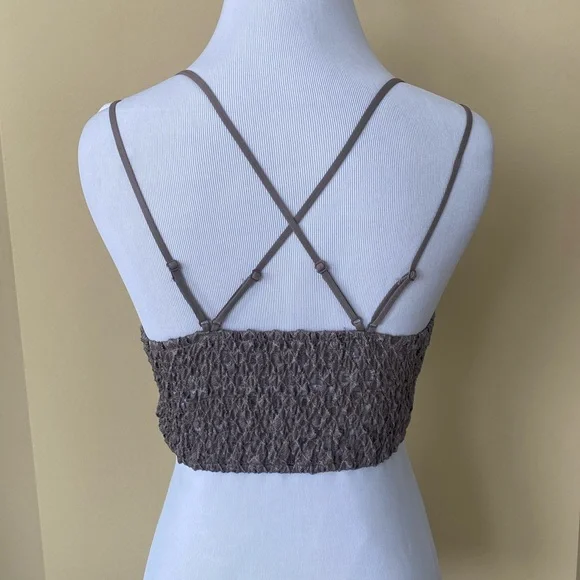WISHLIST Lace Bralette in Taupe - Picture 2 of 6